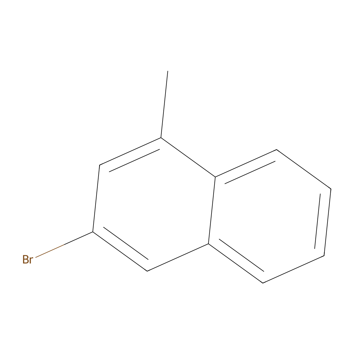 3-Bromo-1-methylnaphthalene molecular structure, CAS 112929-89-2