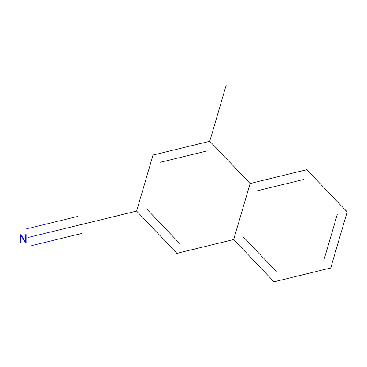 4-Methylnaphthalene-2-carbonitrile molecular structure, CAS 112929-90-5