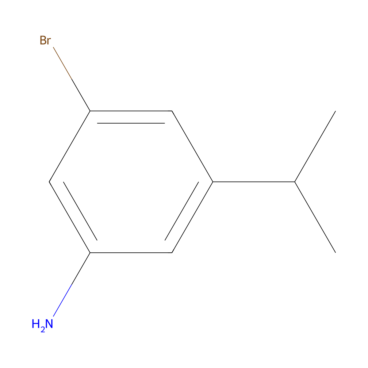 3-Bromo-5-isopropylaniline molecular structure, CAS 112930-36-6