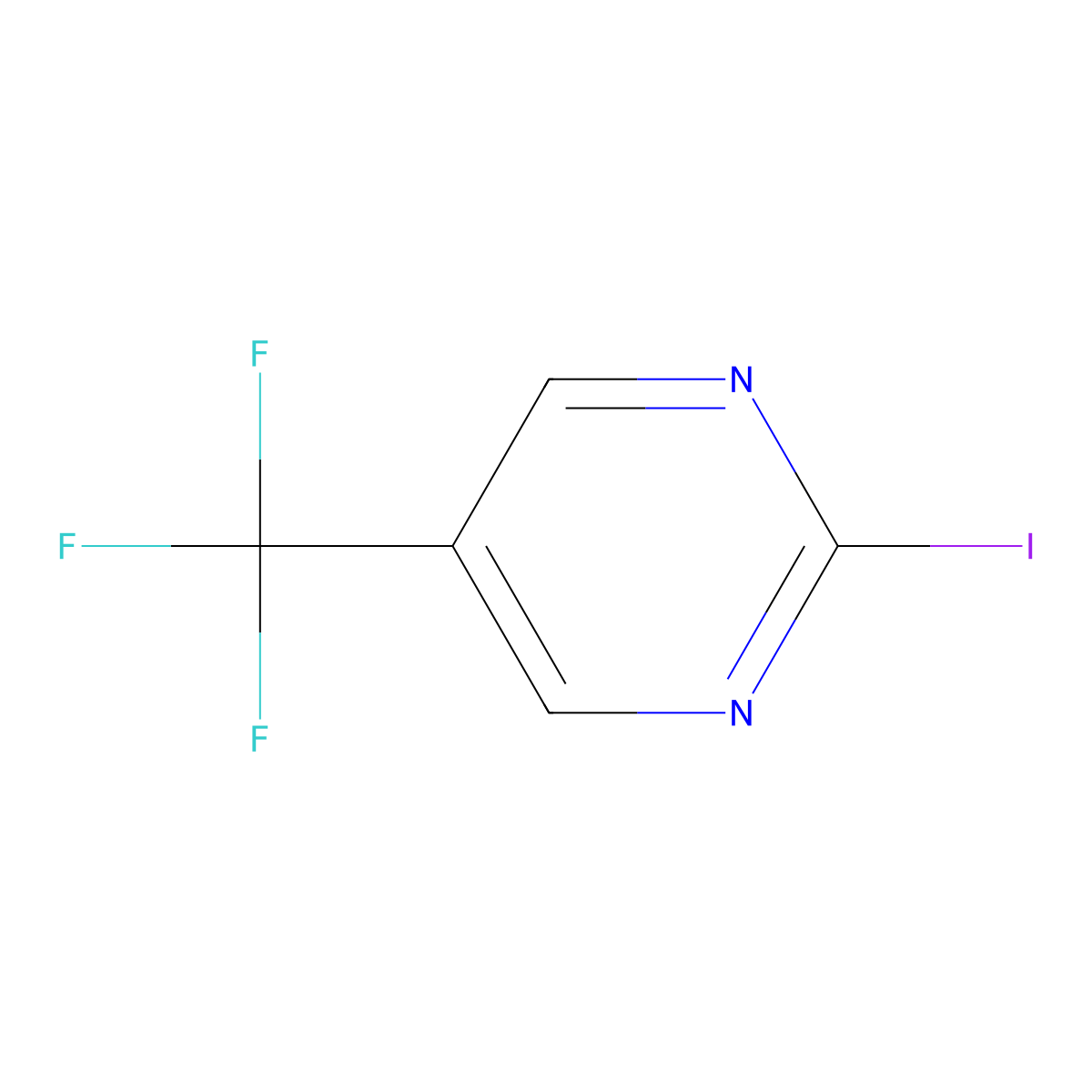 2-Iodo-5-(trifluoromethyl)pyrimidine molecular structure, CAS 112930-95-7