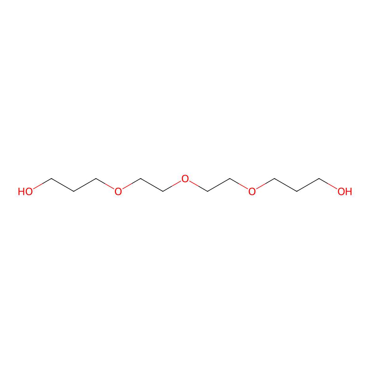 Propanol-PEG3-CH2OH molecular structure, CAS 112935-57-6