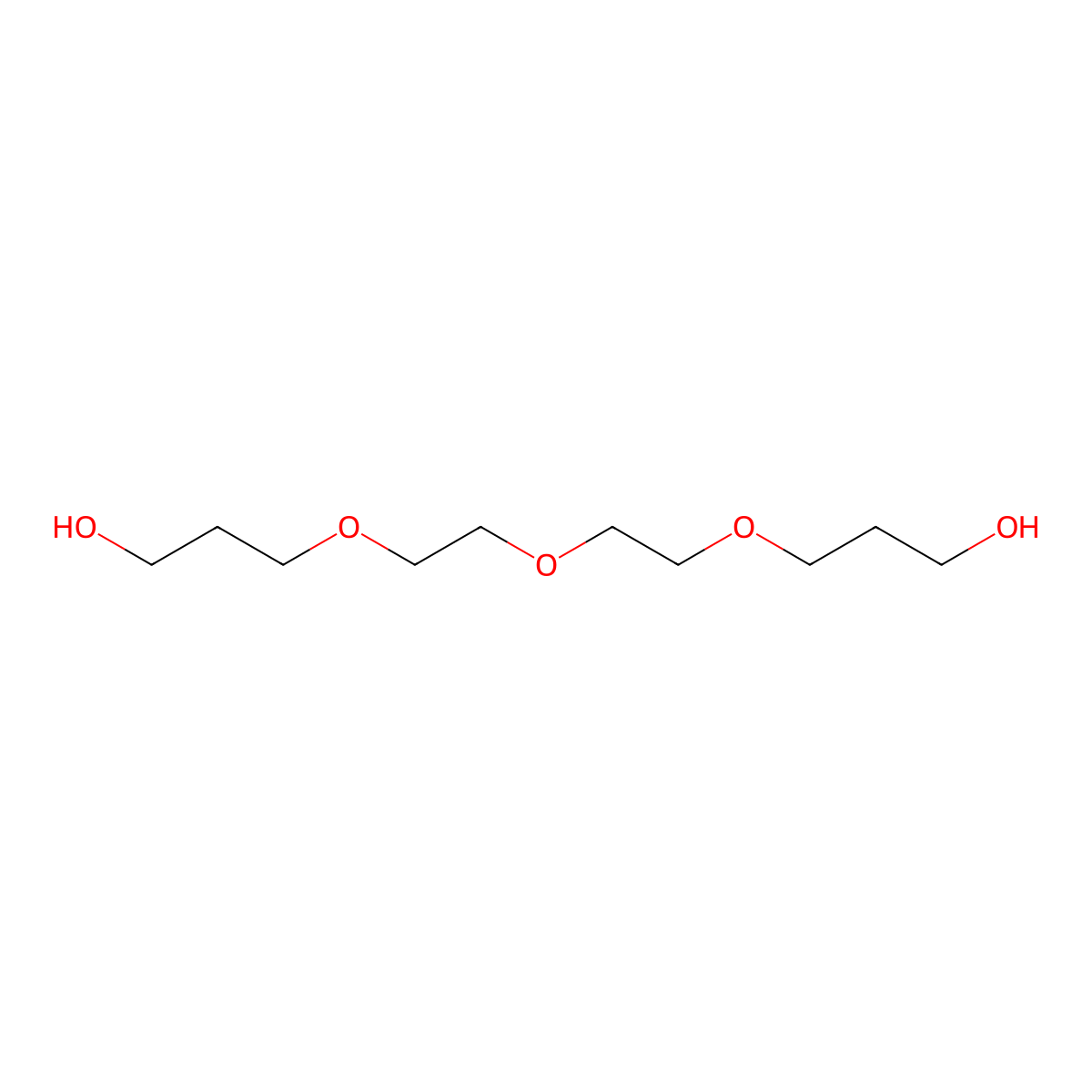 Propanol-PEG3-CH2OH molecular structure, CAS 112935-57-6