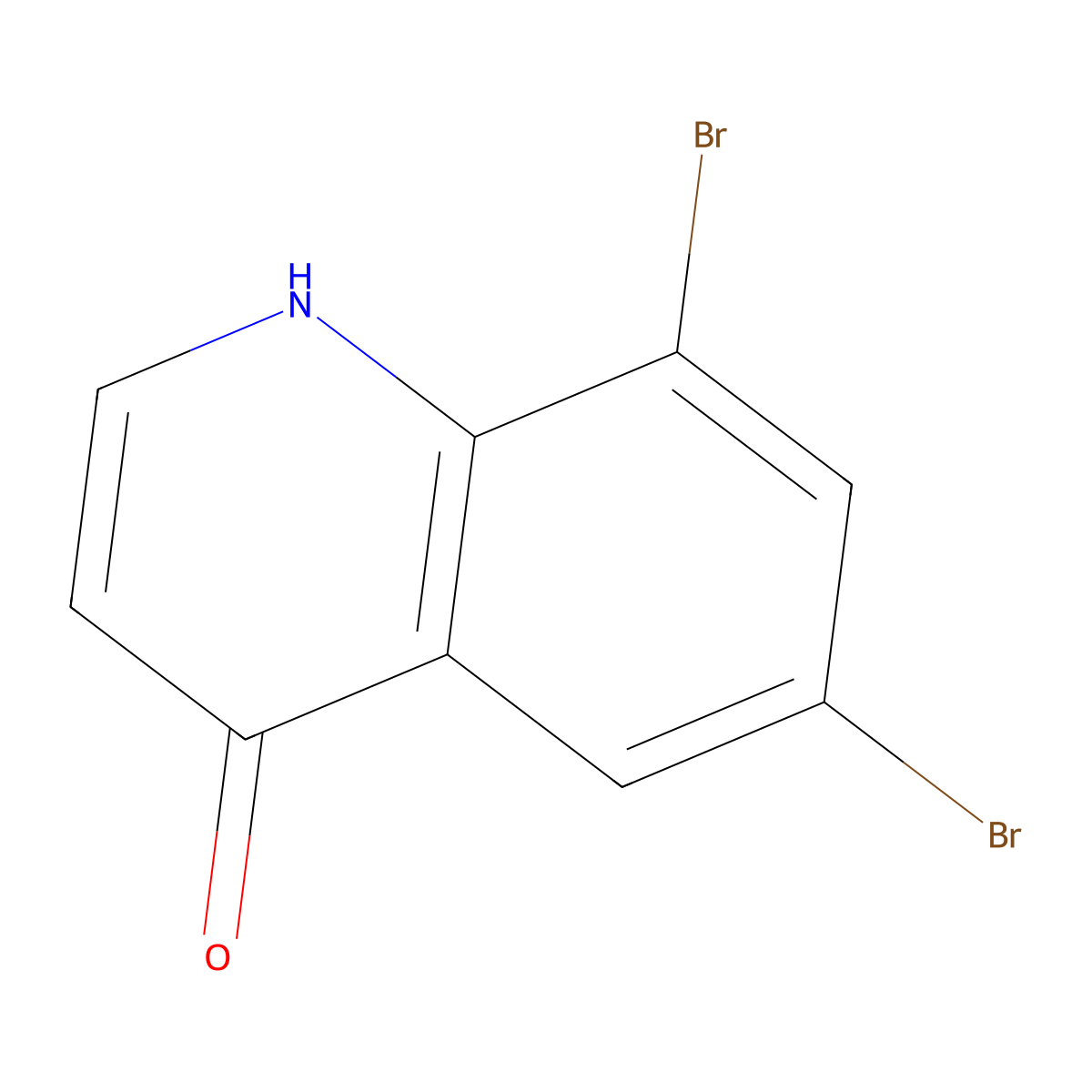 6,8-Dibromo-1,4-dihydroquinolin-4-one molecular structure, CAS 1129400-06-1