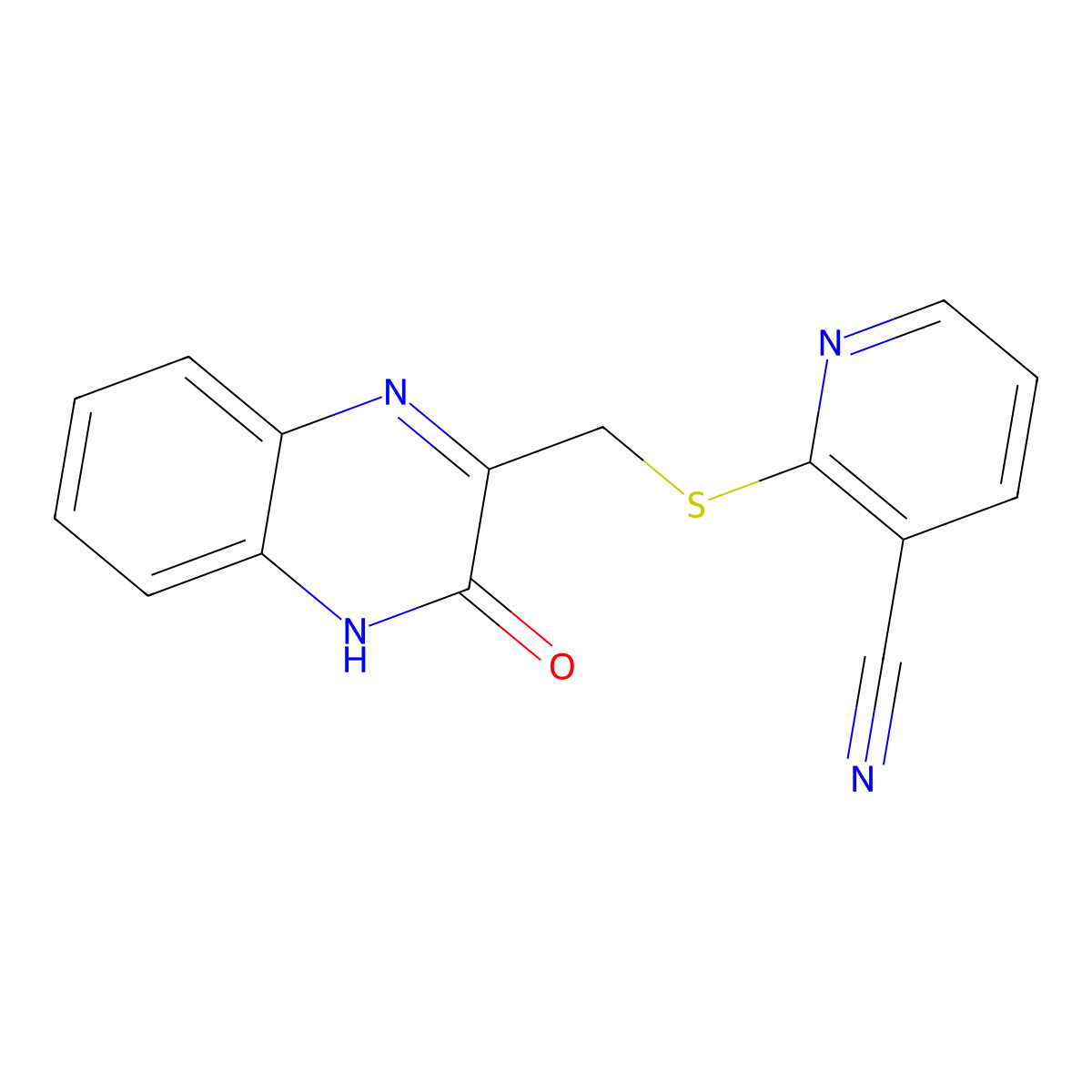 2-{[(3-Oxo-3,4-dihydroquinoxalin-2-yl)methyl]sulfanyl}pyridine-3-carbonitrile molecular structure, CAS 1129406-47-8