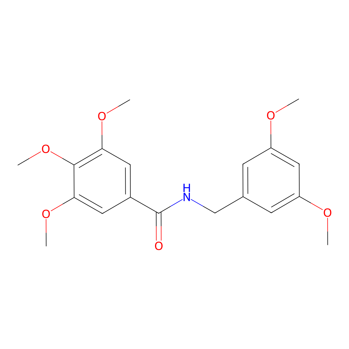 N-(3,5-dimethoxybenzyl)-3,4,5-trimethoxybenzamide molecular structure, CAS 1129406-59-2