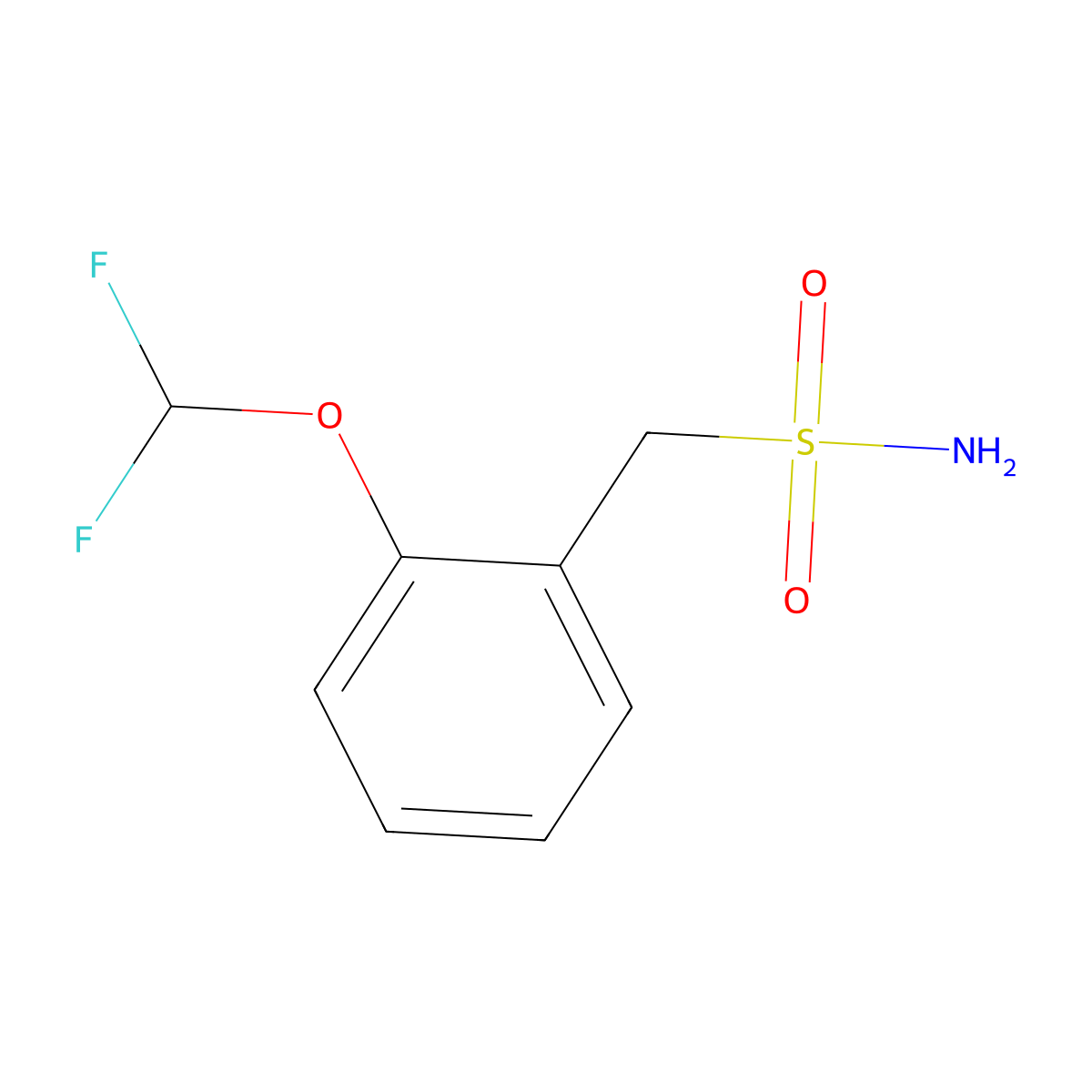 [2-(Difluoromethoxy)phenyl]methanesulfonamide molecular structure, CAS 112941-33-0