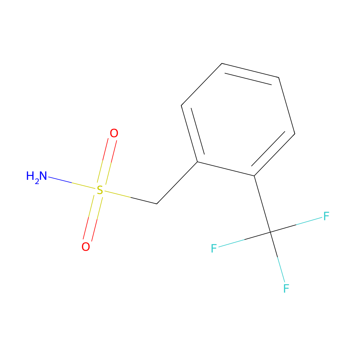 2-(Trifluoromethyl)benzylsulfonamide molecular structure, CAS 112941-35-2