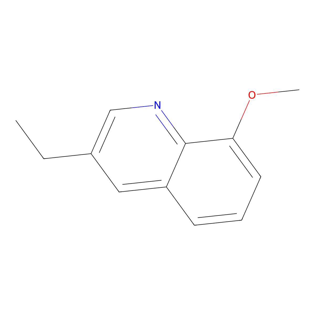 3-Ethyl-8-methoxyquinoline molecular structure, CAS 112955-03-0