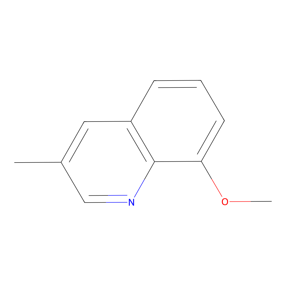 8-Methoxy-3-methylquinoline molecular structure, CAS 112955-06-3