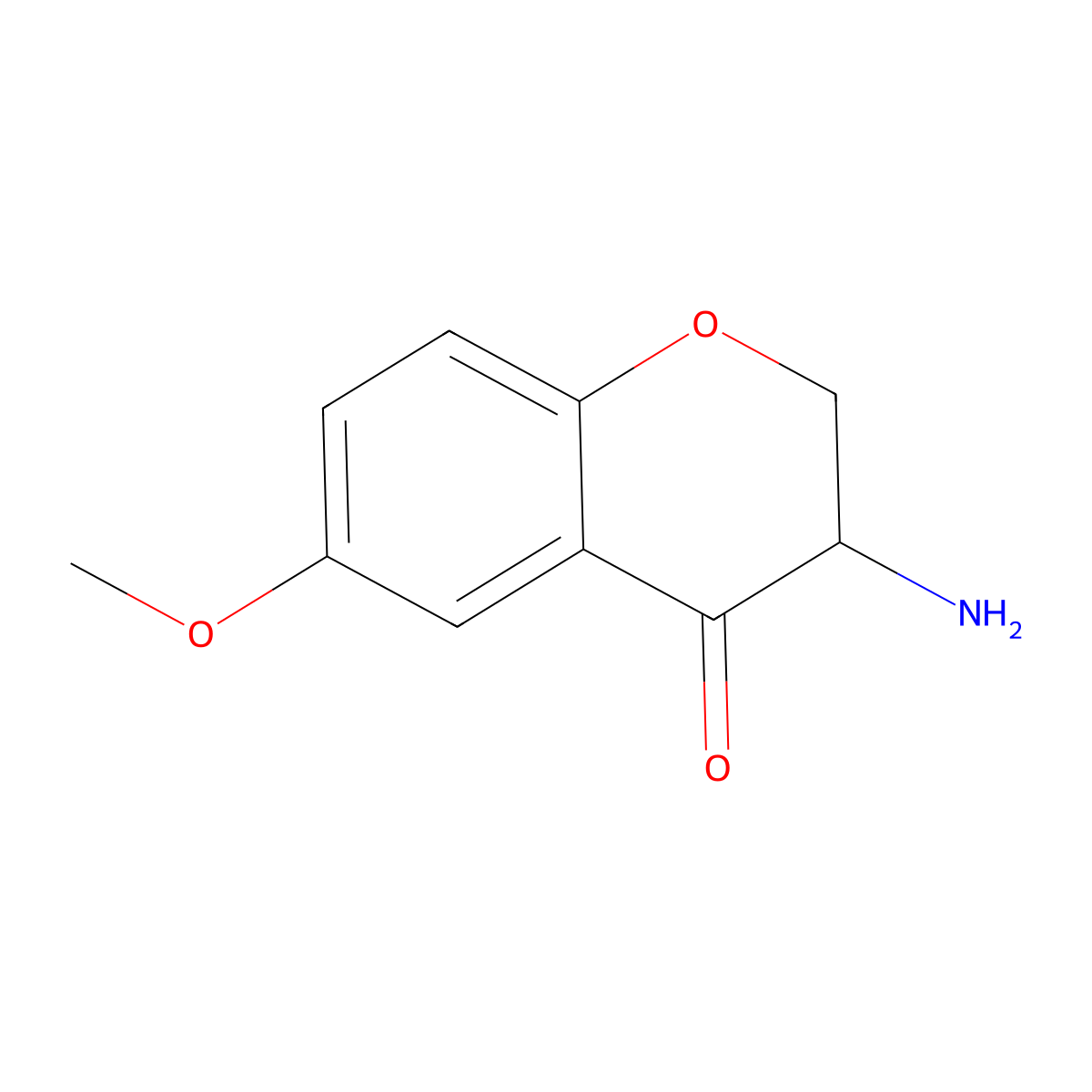 3-Amino-6-methoxychroman-4-one molecular structure, CAS 112960-18-6