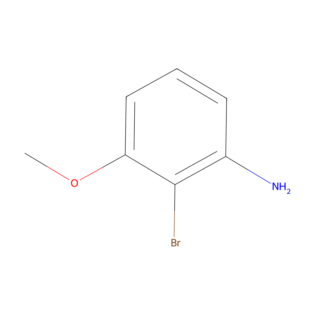 2-Bromo-3-methoxyaniline molecular structure, CAS 112970-44-2