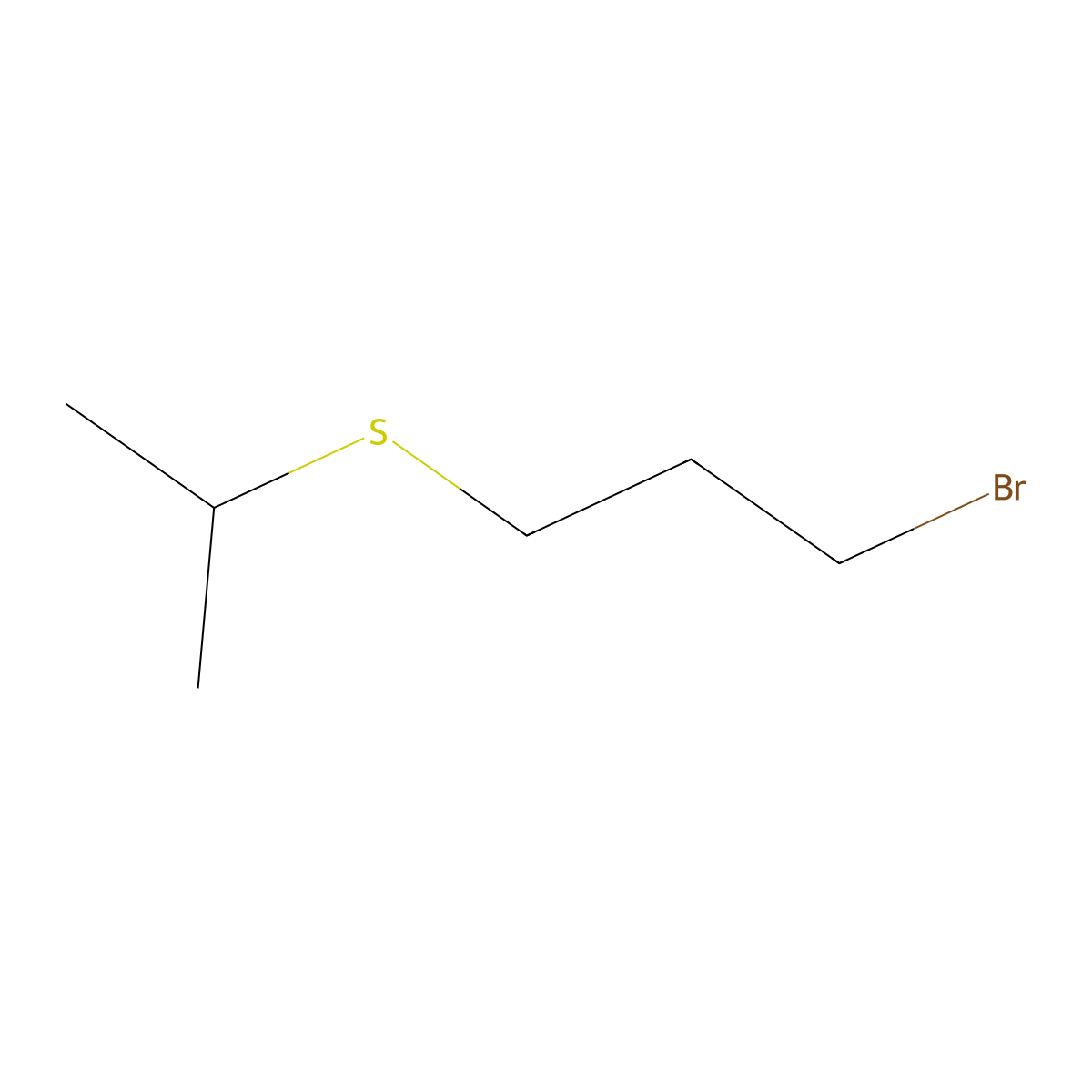 Propane, 1-bromo-3-[(1-methylethyl)thio]- molecular structure, CAS 112981-26-7