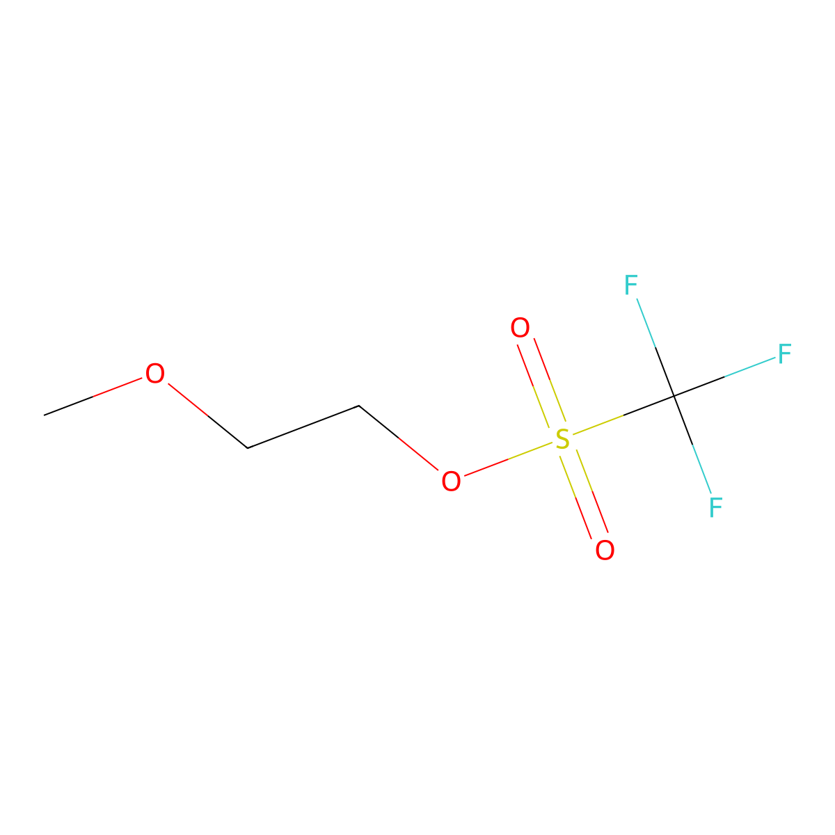 2-Methoxyethyl trifluoromethanesulfonate molecular structure, CAS 112981-50-7