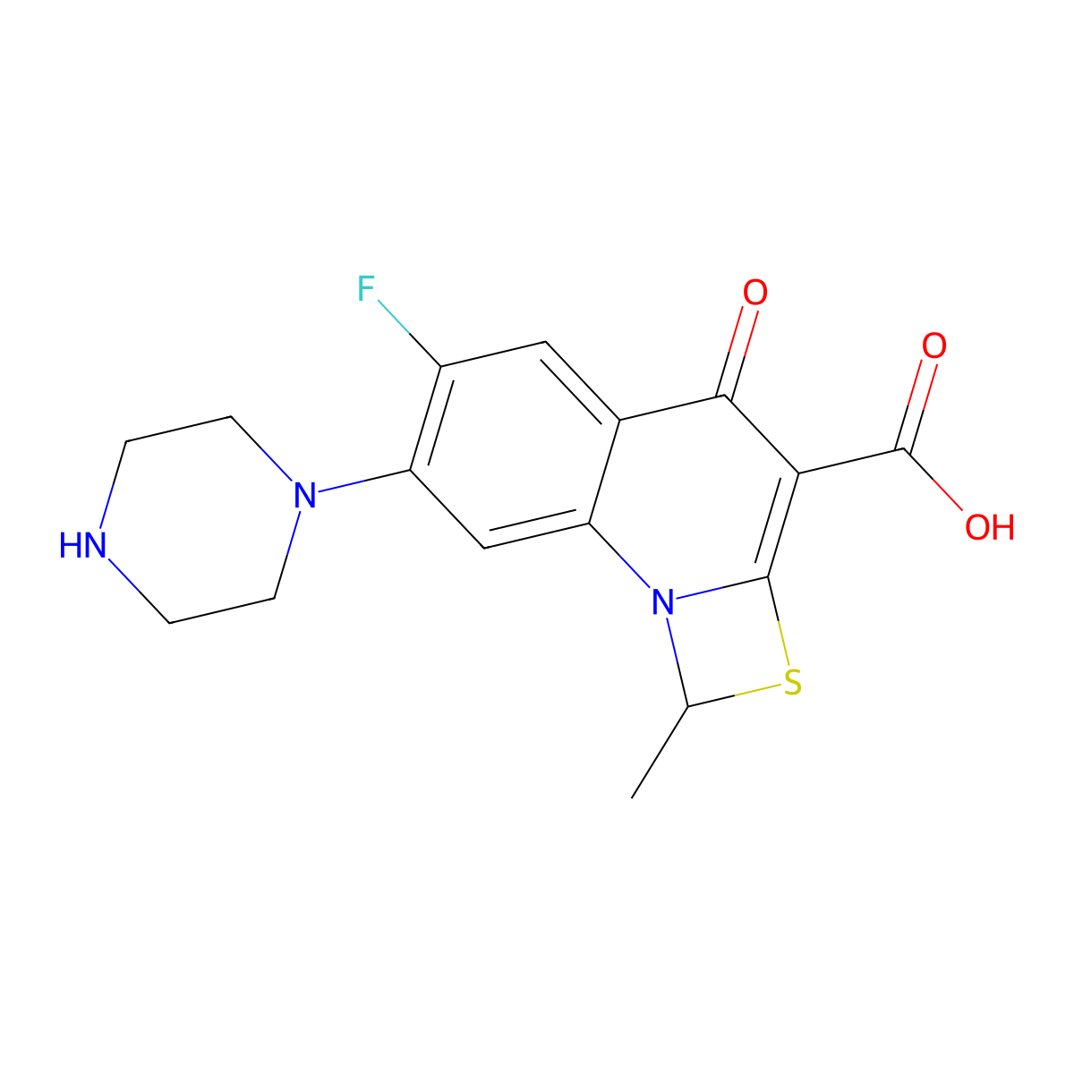 Ulifloxacin molecular structure, CAS 112984-60-8
