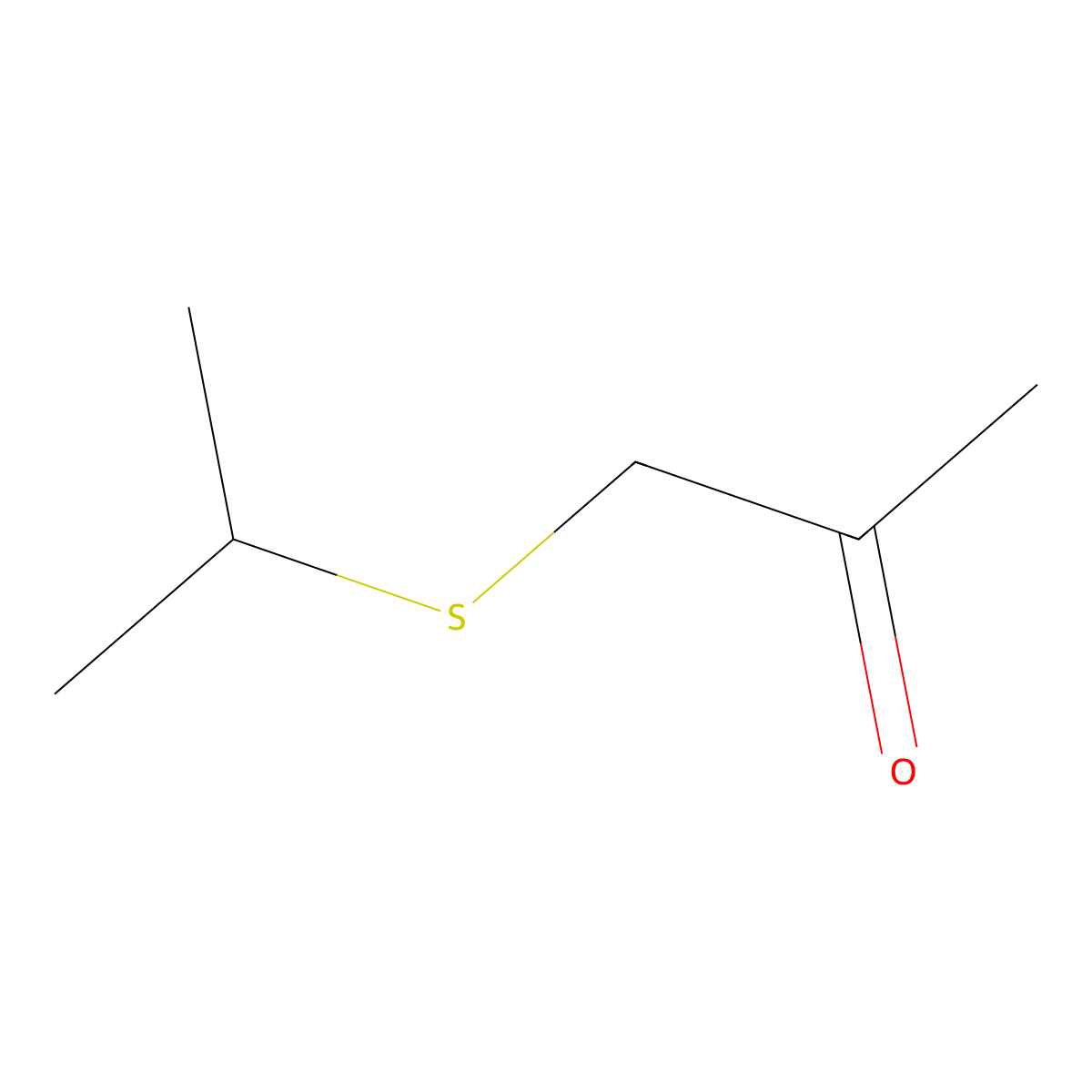 1-Propan-2-ylsulfanylpropan-2-one molecular structure, CAS 112988-41-7