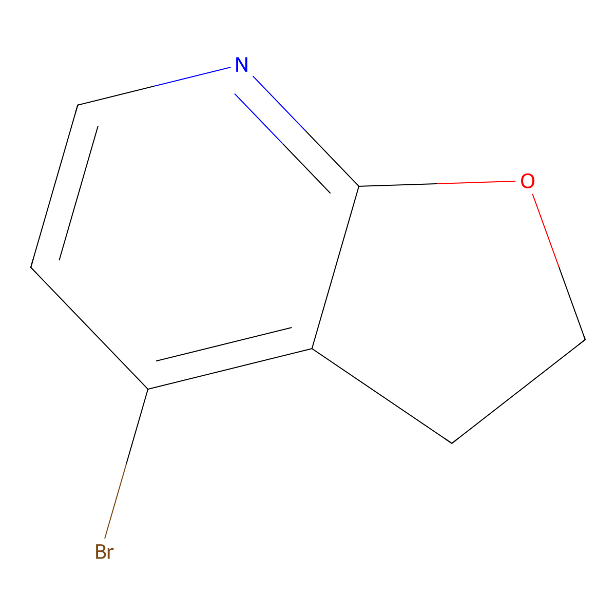 4-bromo-2H,3H-furo[2,3-b]pyridine molecular structure, CAS 1129976-17-5