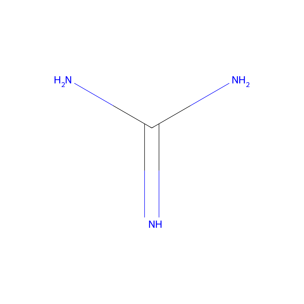 Guanidine molecular structure, CAS 113-00-8