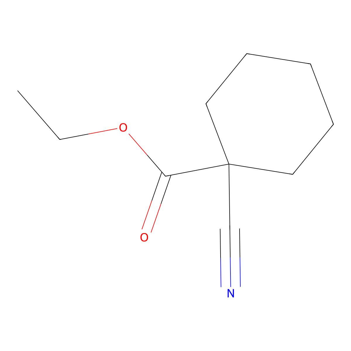 Ethyl 1-cyanocyclohexane-1-carboxylate molecular structure, CAS 1130-21-8