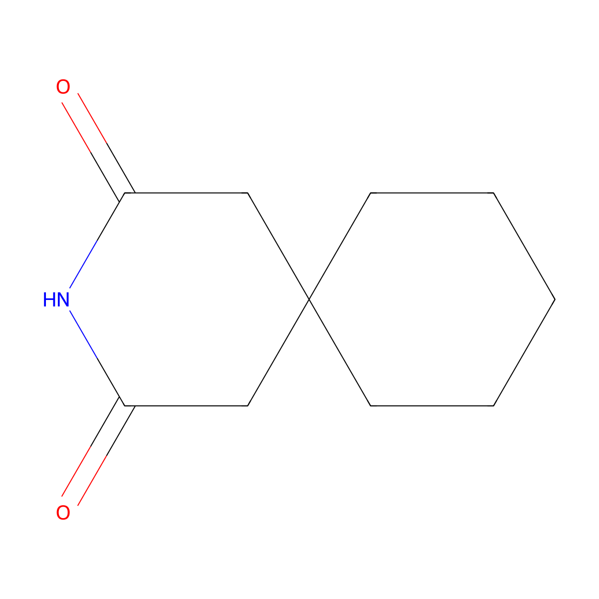 3-Azaspiro(5.5)undecane-2,4-dione molecular structure, CAS 1130-32-1