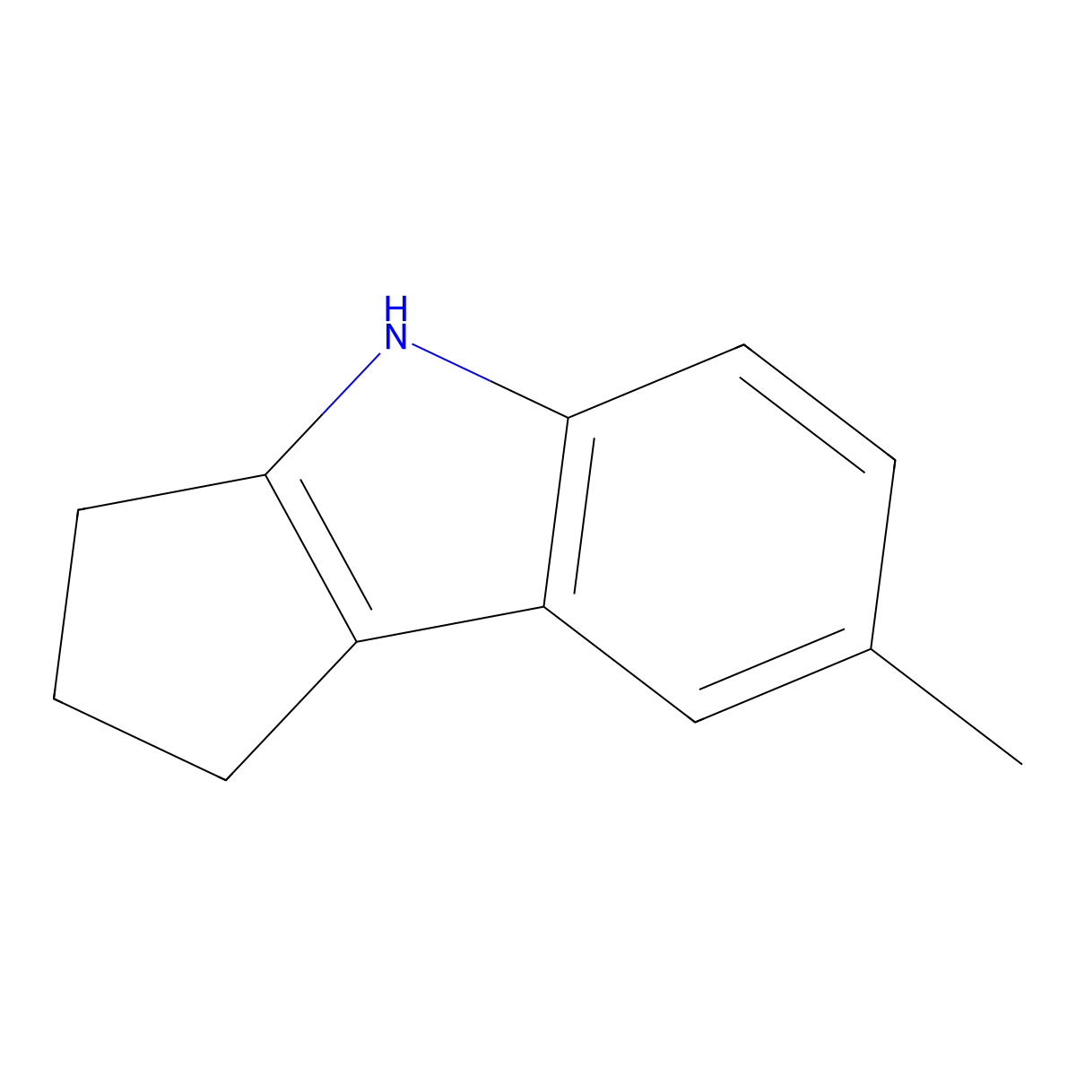 7-Methyl-1,2,3,4-tetrahydrocyclopenta[b]indole molecular structure, CAS 1130-93-4