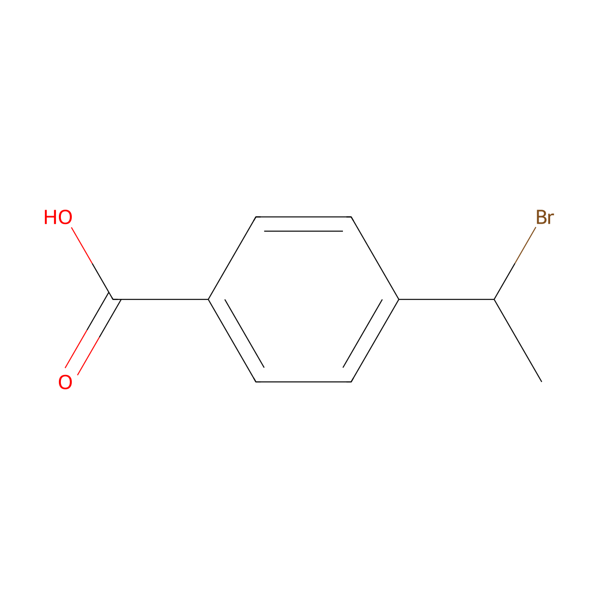 4-(1-Bromoethyl)benzoic acid molecular structure, CAS 113023-73-7