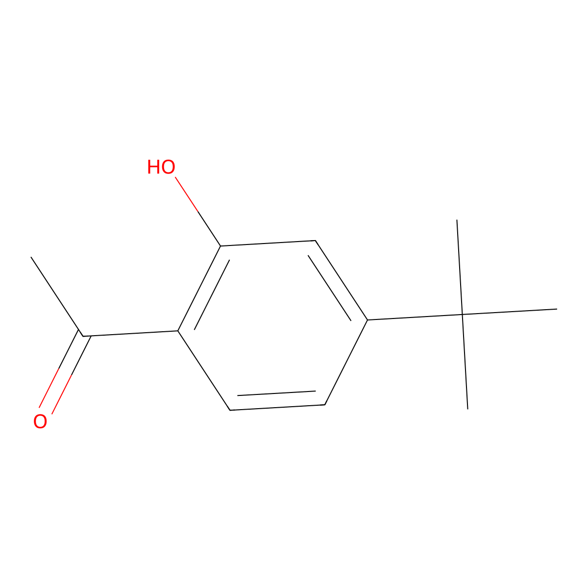 1-(4-tert-Butyl-2-hydroxyphenyl)ethan-1-one molecular structure, CAS 113027-08-0