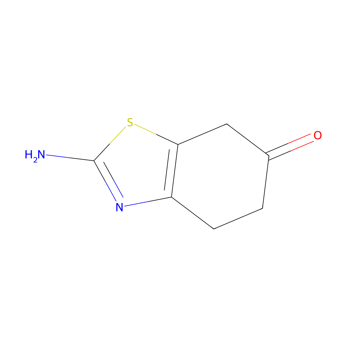 2-Amino-4,5-dihydrobenzo(D)thiazol-6(7H)-one molecular structure, CAS 113030-24-3