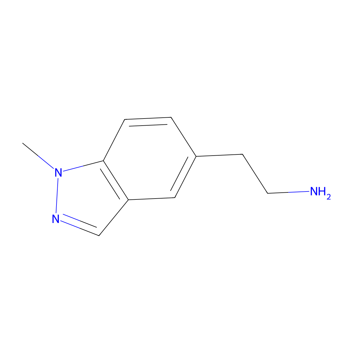 2-(1-Methyl-1H-indazol-5-yl)ethanamine molecular structure, CAS 1130309-67-9