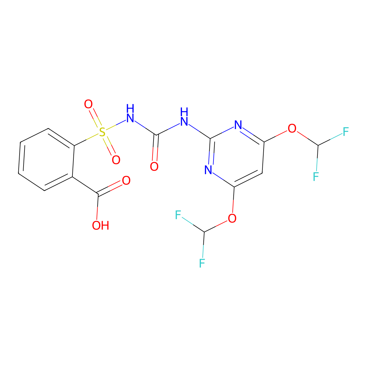 Primisulfuron molecular structure, CAS 113036-87-6