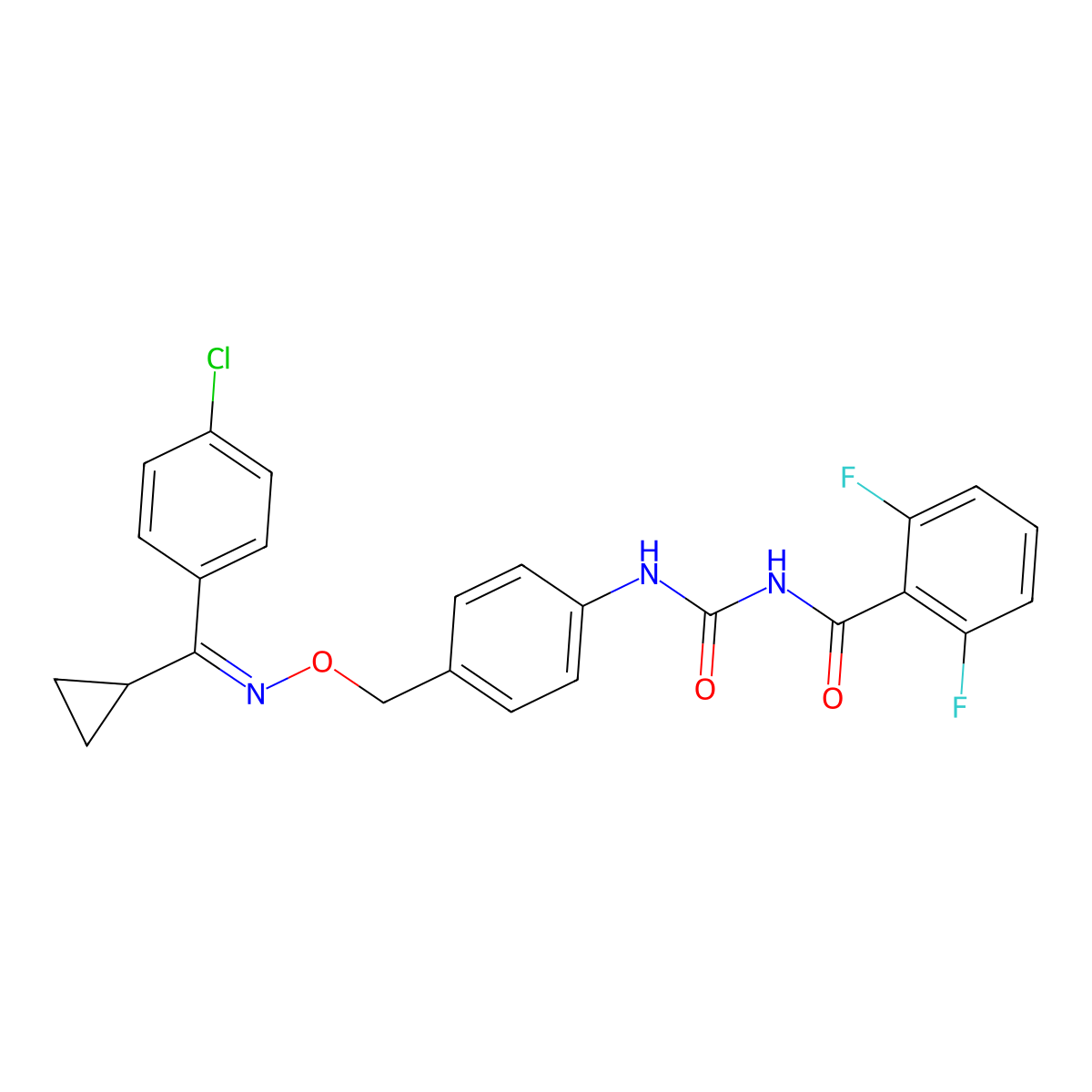 Flucycloxuron molecular structure, CAS 113036-88-7