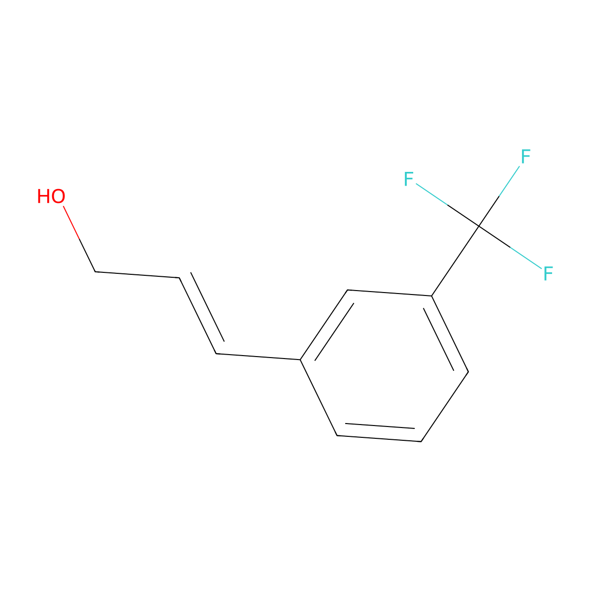 (2E)-3-[3-(Trifluoromethyl)phenyl]-2-propen-1-ol molecular structure, CAS 113048-69-4