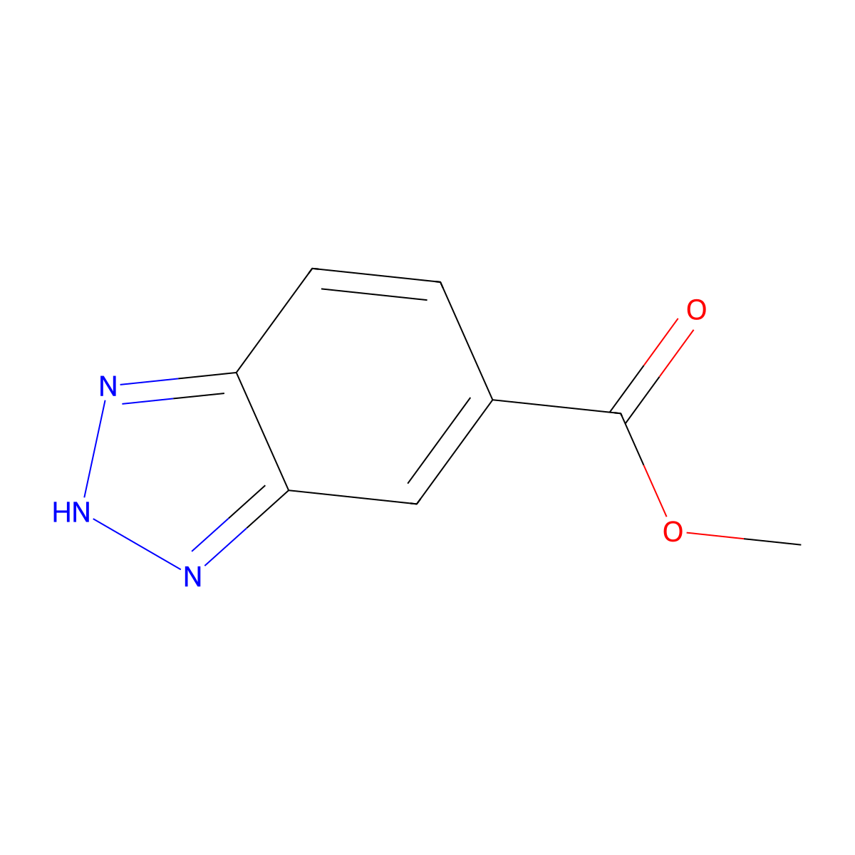 methyl 1H-1,2,3-benzotriazole-5-carboxylate molecular structure, CAS 113053-50-2