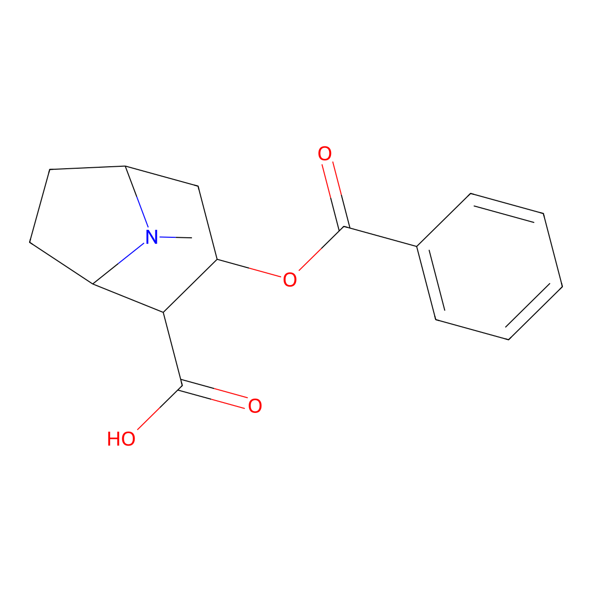 3-(Benzoyloxy)-8-methyl-8-azabicyclo(3.2.1)octane-2-carboxylic acid molecular structure, CAS 1130667-83-2