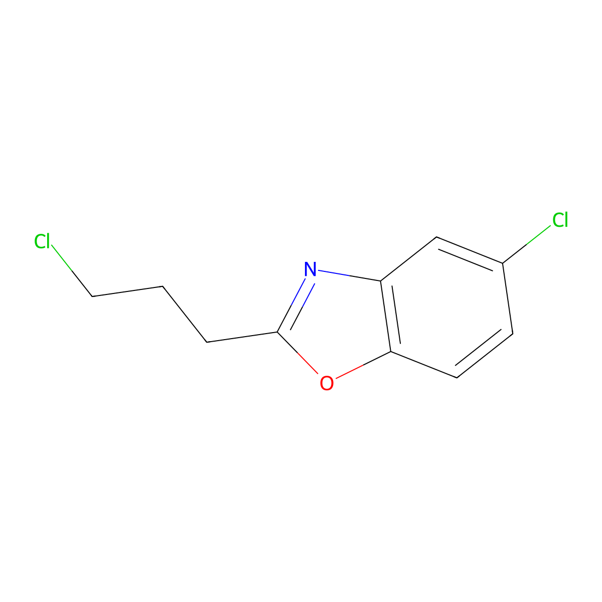 5-Chloro-2-(3-chloropropyl)-1,3-benzoxazole molecular structure, CAS 113072-23-4
