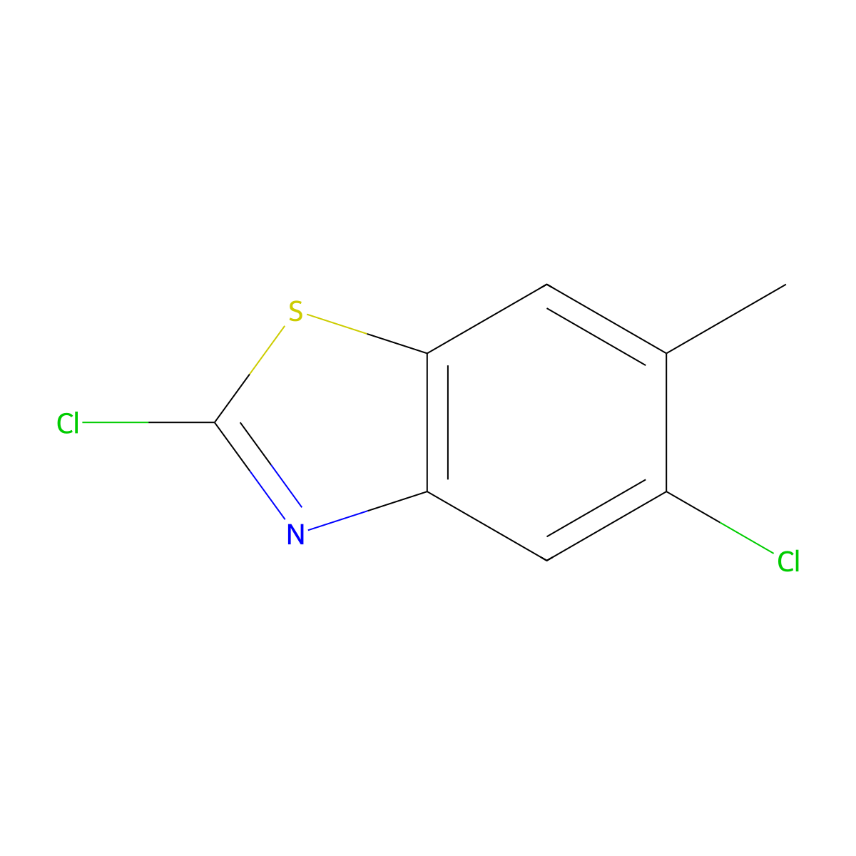 2,5-Dichloro-6-methylbenzo[d]thiazole molecular structure, CAS 113072-25-6