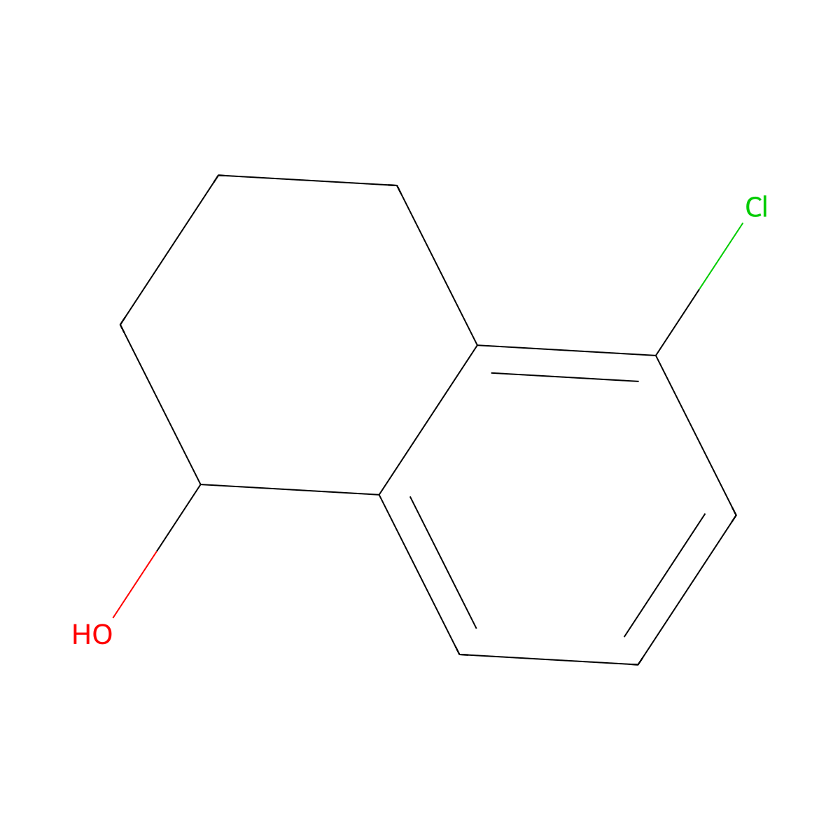 5-Chloro-1,2,3,4-tetrahydronaphthalen-1-ol molecular structure, CAS 113075-74-4