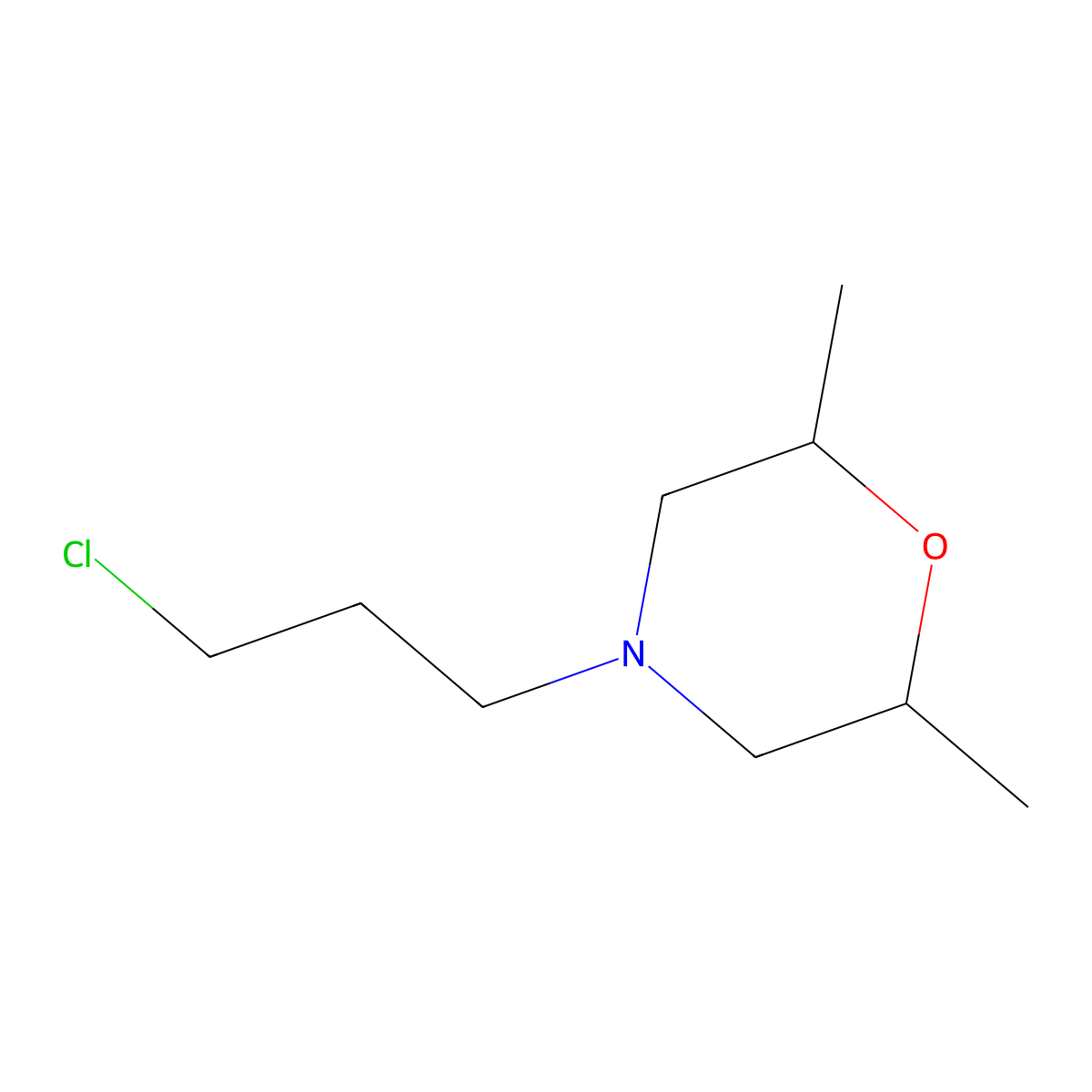 (2R,6S)-4-(3-Chloropropyl)-2,6-dimethylmorpholine molecular structure, CAS 1130769-62-8