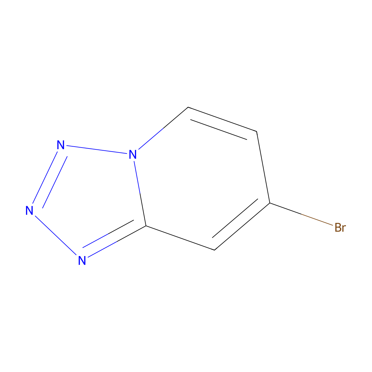 7-Bromo-[1,2,3,4]tetrazolo[1,5-a]pyridine molecular structure, CAS 1130816-25-9