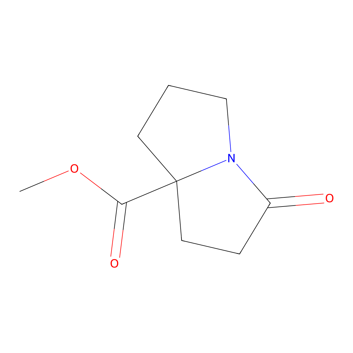 Methyl tetrahydro-3-oxo-1H-pyrrolizine-7a(5H)-carboxylate molecular structure, CAS 113089-37-5