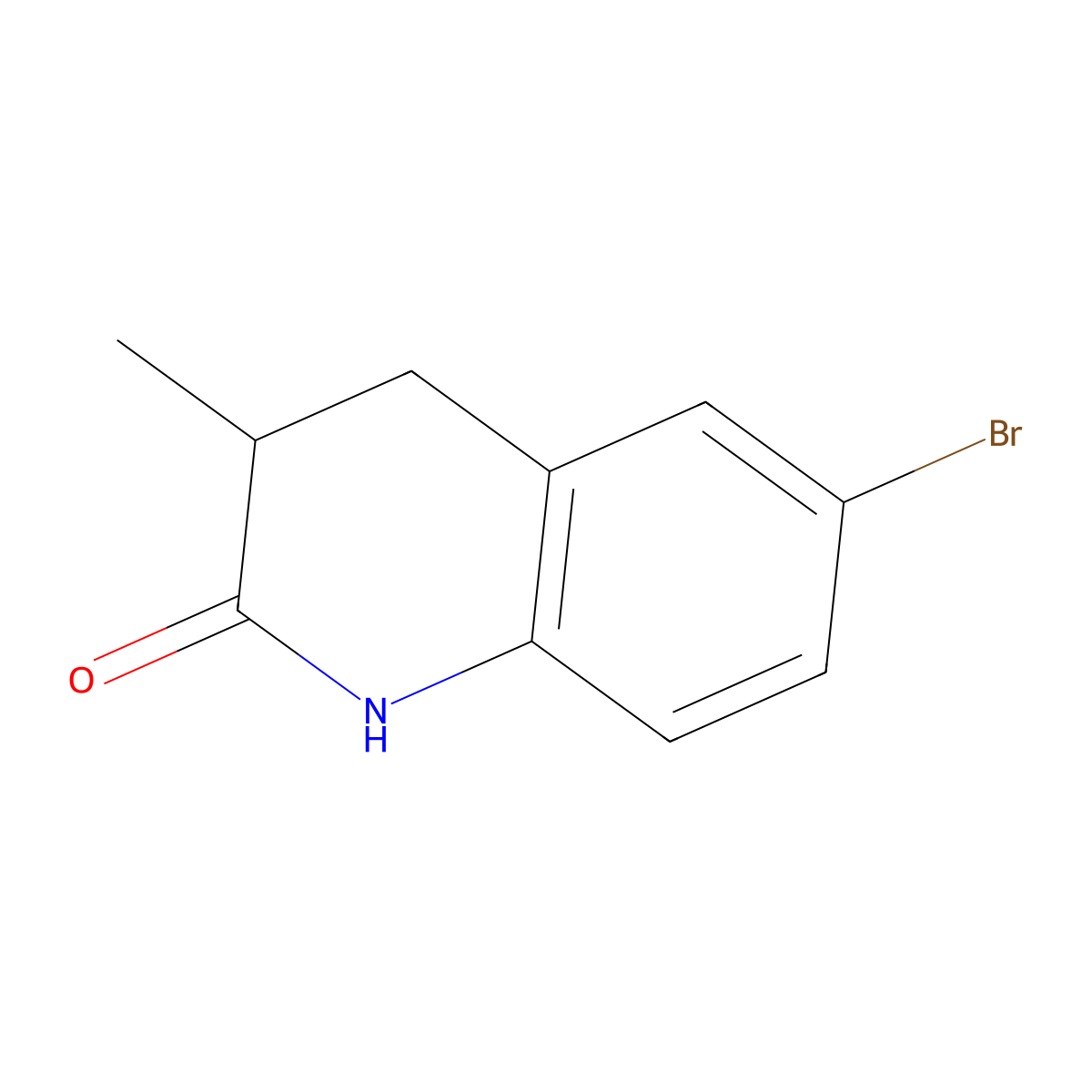 6-Bromo-3-methyl-3,4-dihydroquinolin-2(1H)-one molecular structure, CAS 113092-92-5