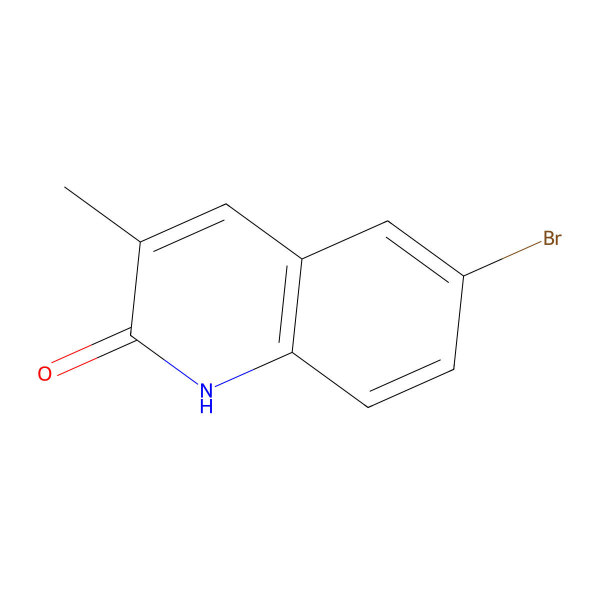 6-Bromo-3-methyl-1,2-dihydroquinolin-2-one molecular structure, CAS 113092-95-8