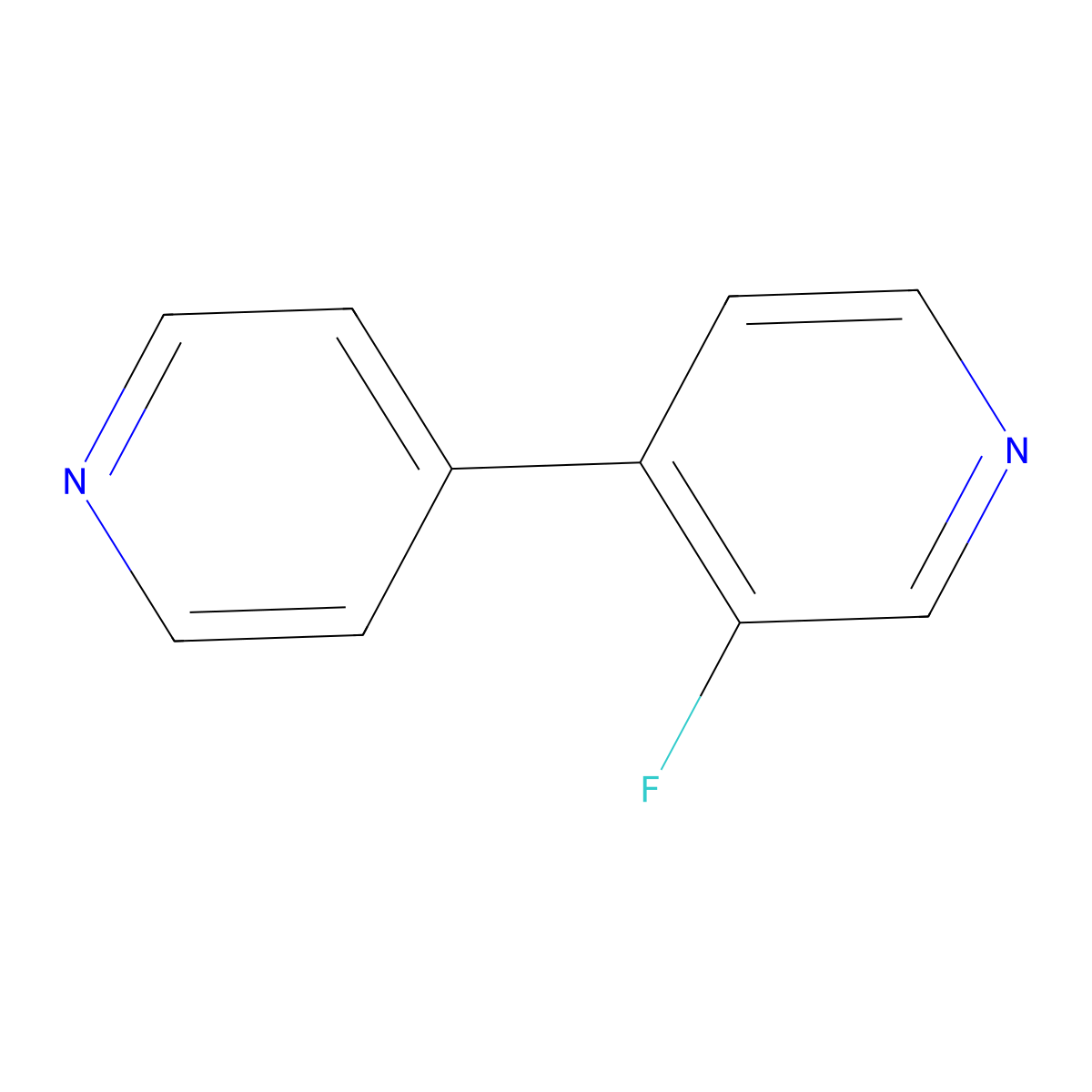 3-Fluoro-4,4'-bipyridine molecular structure, CAS 1131-30-2