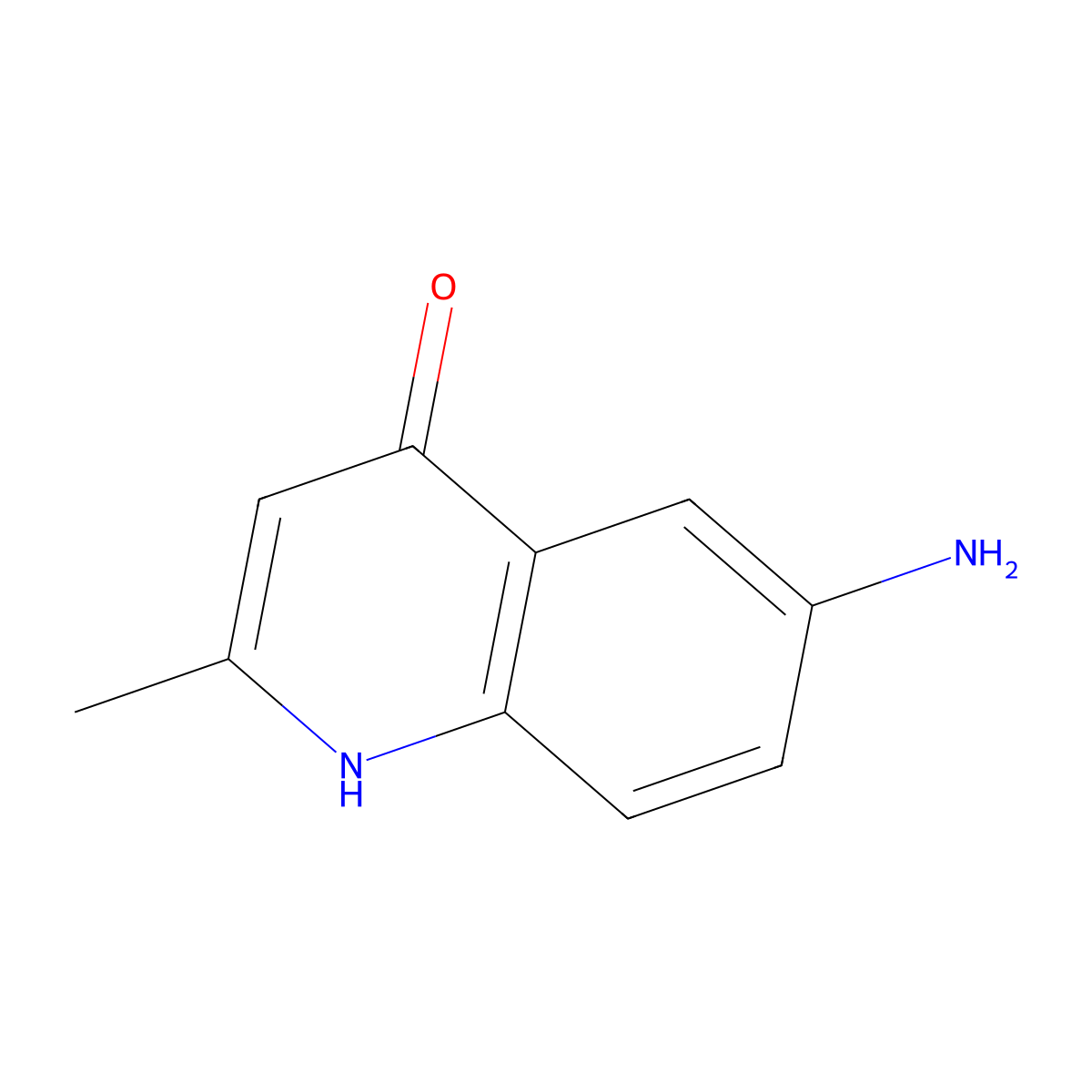 6-Amino-2-methylquinolin-4-ol molecular structure, CAS 1131-34-6