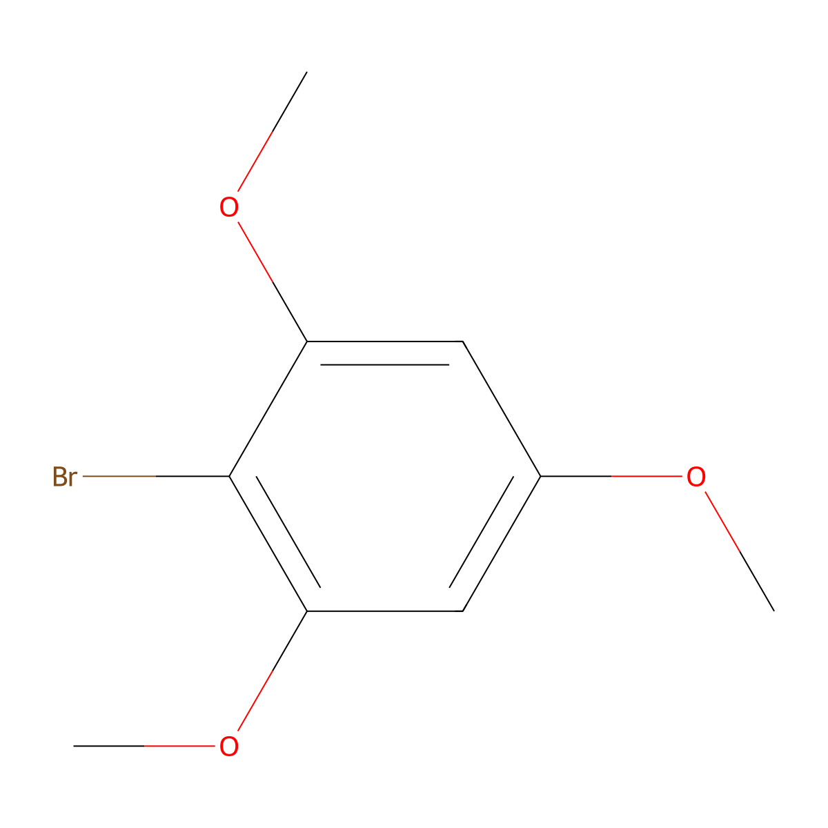 2-Bromo-1,3,5-trimethoxybenzene molecular structure, CAS 1131-40-4