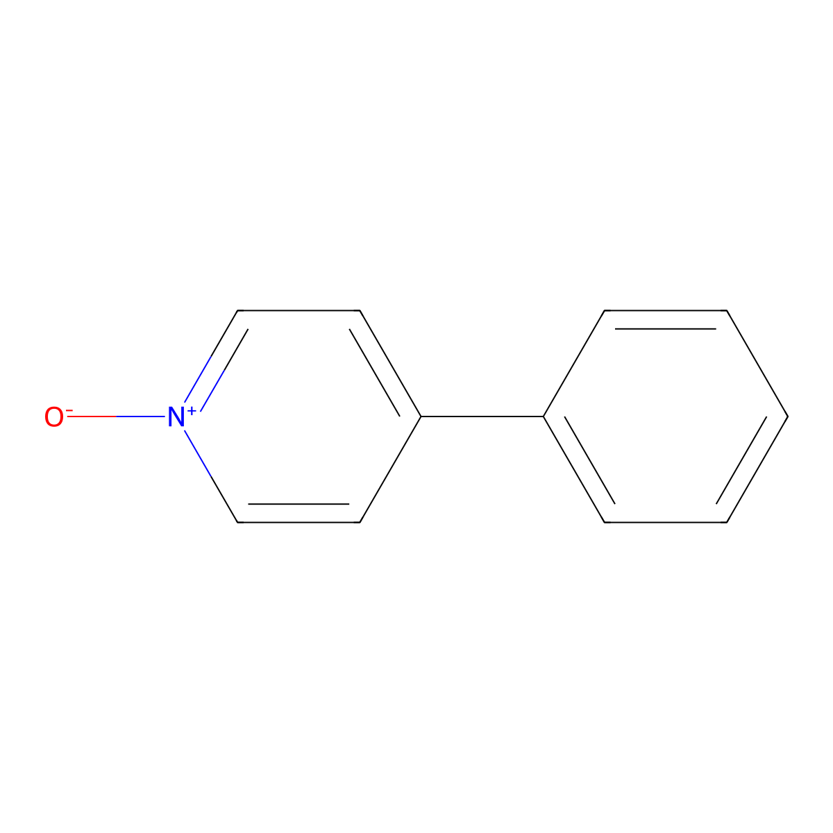 4-Phenylpyridine-1-oxide molecular structure, CAS 1131-61-9