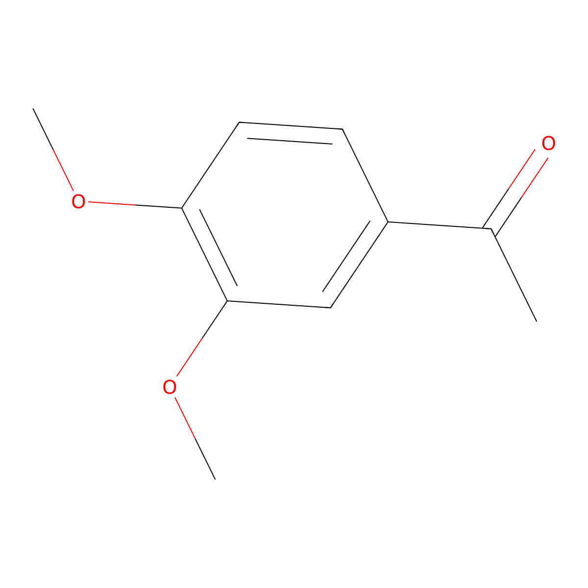 3,4-Dimethoxyphenyl methyl ketone molecular structure, CAS 1131-62-0