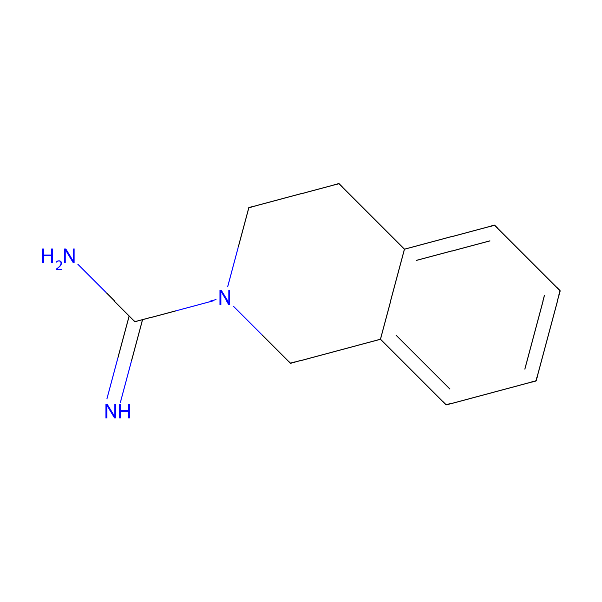 Debrisoquine molecular structure, CAS 1131-64-2