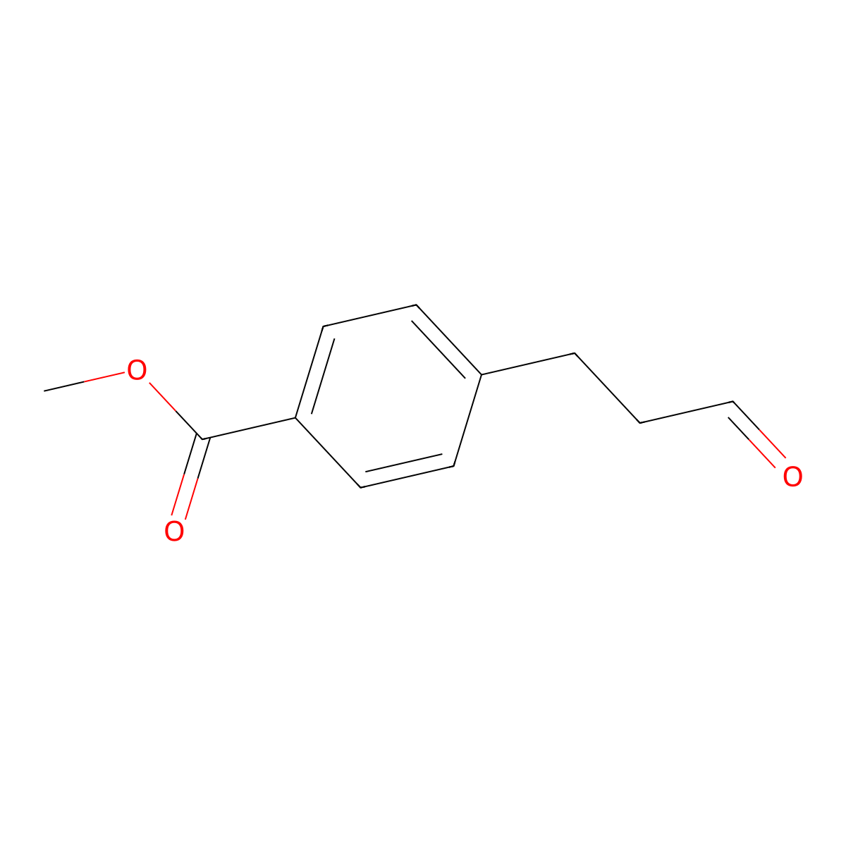 Methyl 4-(3-oxopropyl)benzoate molecular structure, CAS 113100-81-5