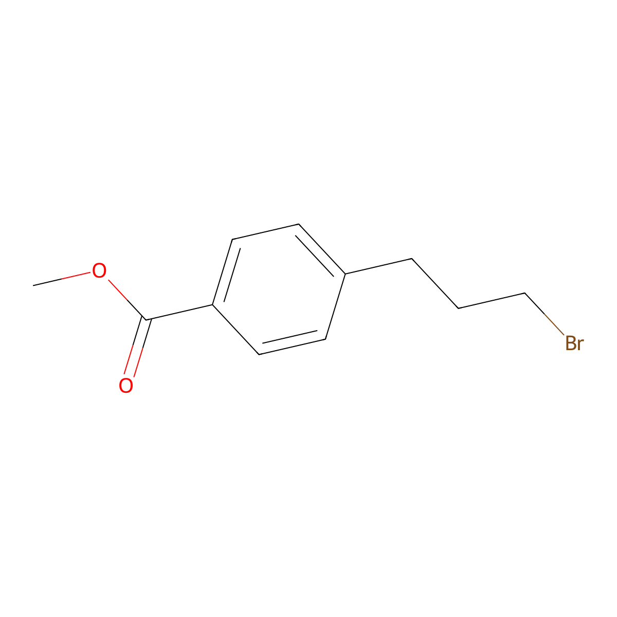 Methyl 4-(3-bromopropyl)benzoate molecular structure, CAS 113100-86-0