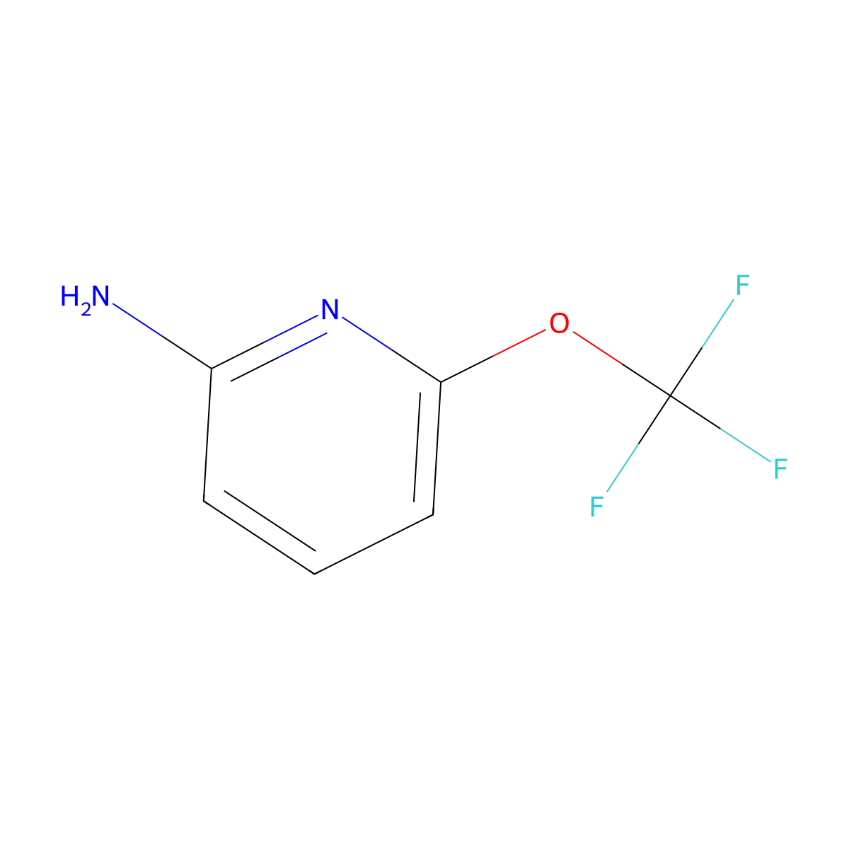 6-(Trifluoromethoxy)-2-pyridinamine molecular structure, CAS 1131007-45-8